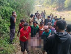 Polsek Cibatu Hadir Bantu Evakuasi Korban Meninggal di Sungai Cilamaya
