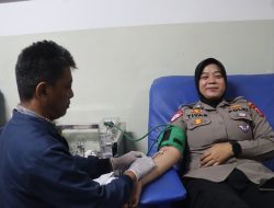 Sambut Hari Jadi ke-78 Polwan, Polwan Polres Purwakarta Gelar Bakti Kesehatan Donor Darah