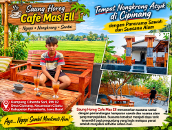 Saung Horeg Cafe Mas Ell, Tempat Nongkrong Bernuansa Alam di Cipinang Purwakarta, Cocok untuk Santai Sore hingga Malam
