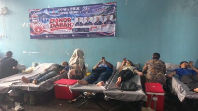 Demokrat Purwakarta Gelar Donor Darah, Semarakkan HUT ke-25 dengan Gerakan Indonesia Asri Langit Biru